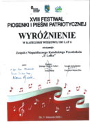 XVIII FESTIWAL PIOSENKI I PIEŚNI PATRIOTYCZNEJ
