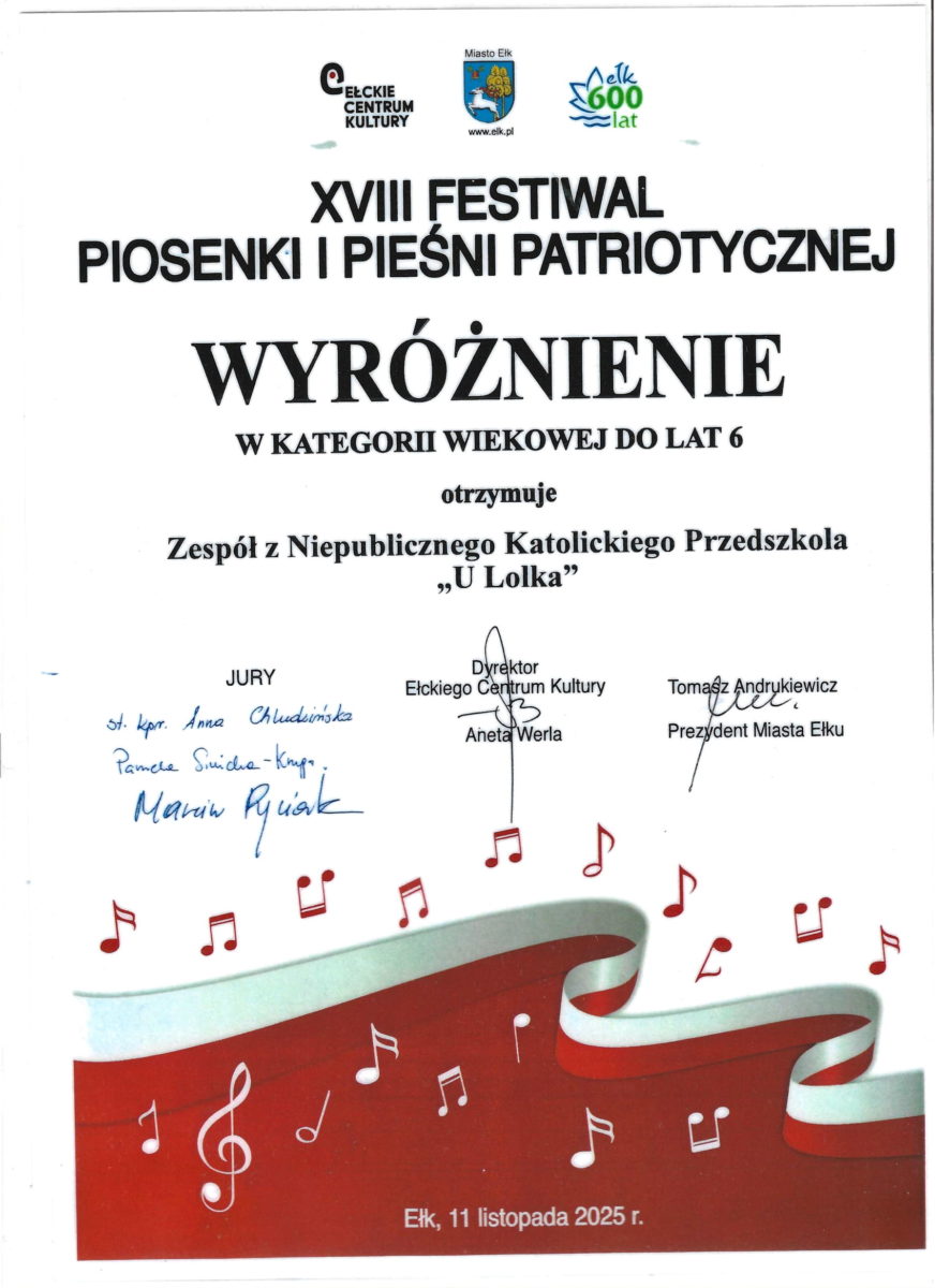 XVIII FESTIWAL PIOSENKI I PIEŚNI PATRIOTYCZNEJ